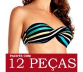 Top de Biquini Lycra (Com Excelente Bojo) 12 Peças